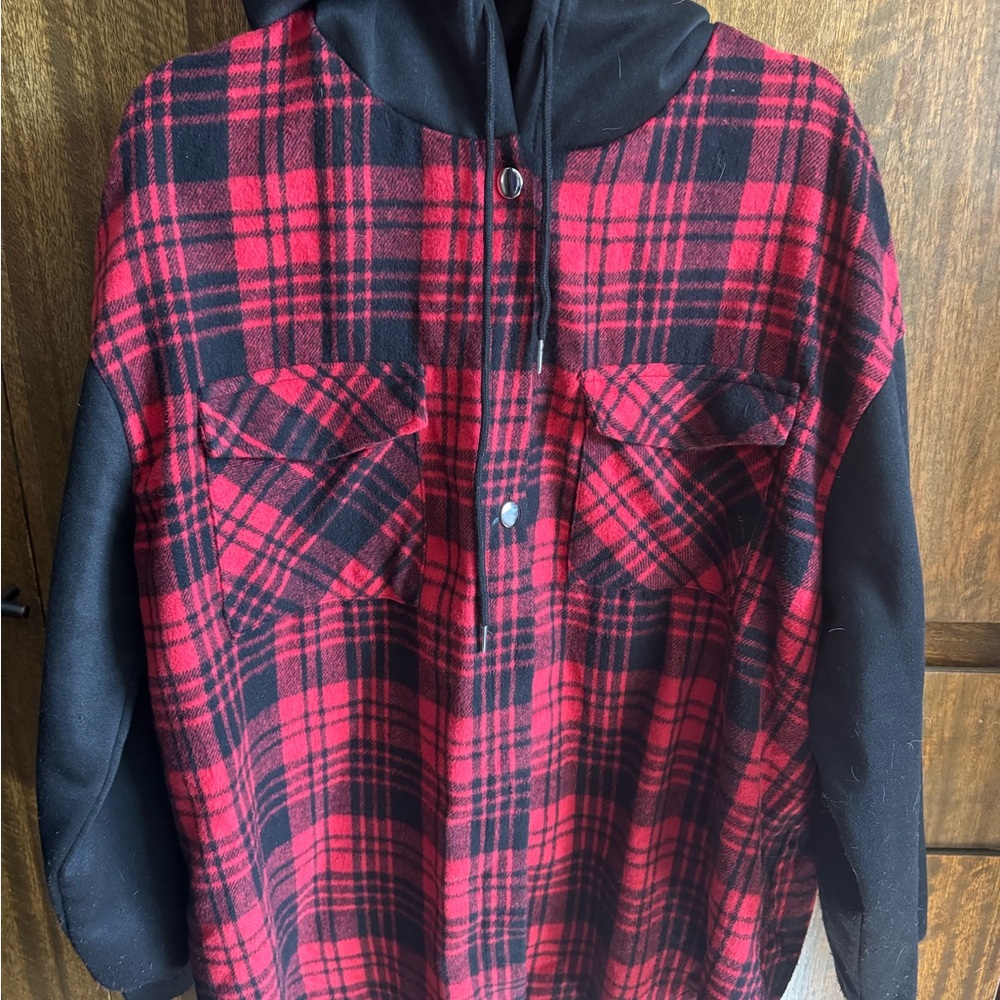 Super Comfy Plaid Flannel with Hood